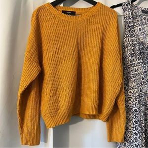 Mustard Yellow Knit Sweater